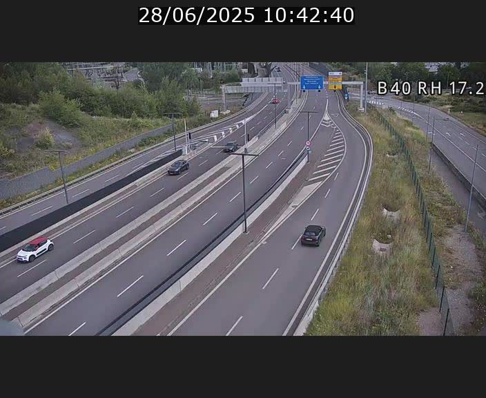<h2>Webcam sur le contournement d'Esch Belval à hauteur de la sortie Université de Luxembourg. Vue orientée vers Luxembourg</h2>