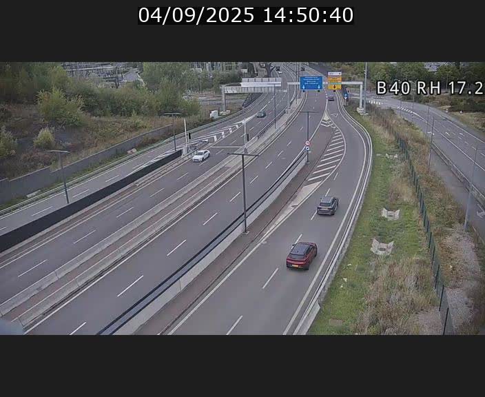 <h2>Webcam sur le contournement d'Esch Belval à hauteur de la sortie Université de Luxembourg. Vue orientée vers Luxembourg</h2>
