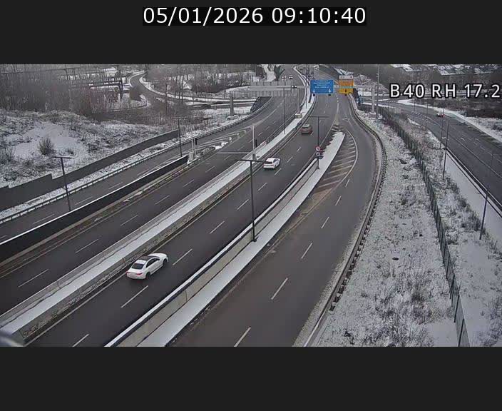 Webcam sur le contournement d'Esch Belval à hauteur de la sortie Université de Luxembourg. Vue orientée vers Luxembourg