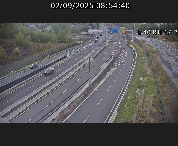 <h2>Webcam sur le contournement d'Esch Belval à hauteur de la sortie Université de Luxembourg. Vue orientée vers Luxembourg</h2>