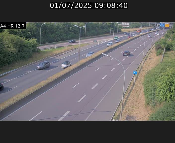 <h2>Traffic live webcam Luxembourg Esch sur Alzette - A4 - BK 12.7 - direction Esch-Belval</h2>