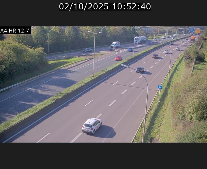 <h2>Traffic live webcam Luxembourg Esch sur Alzette - A4 - BK 12.7 - direction Esch-Belval</h2>