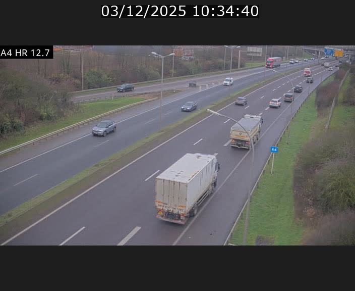 <h2>Traffic live webcam Luxembourg Esch sur Alzette - A4 - BK 12.7 - direction Esch-Belval</h2>