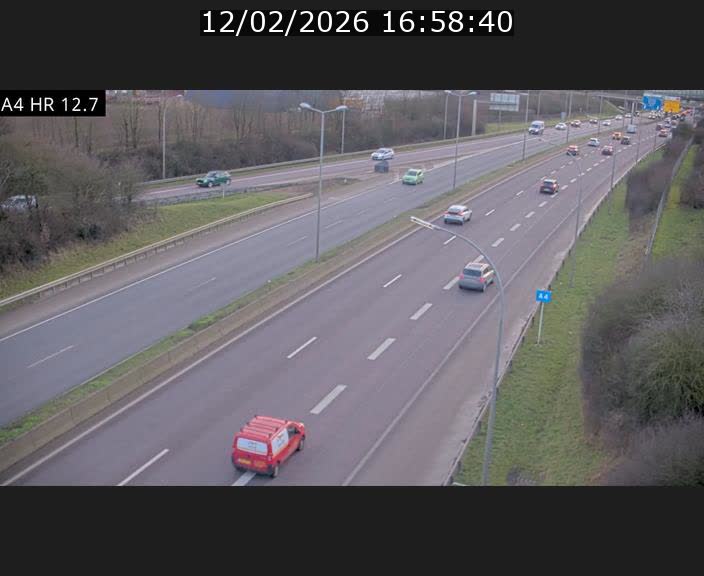 <h2>Traffic live webcam Luxembourg Esch sur Alzette - A4 - BK 12.7 - direction Esch-Belval</h2>