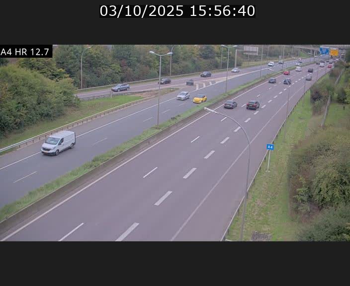 <h2>Traffic live webcam Luxembourg Esch sur Alzette - A4 - BK 12.7 - direction Esch-Belval</h2>