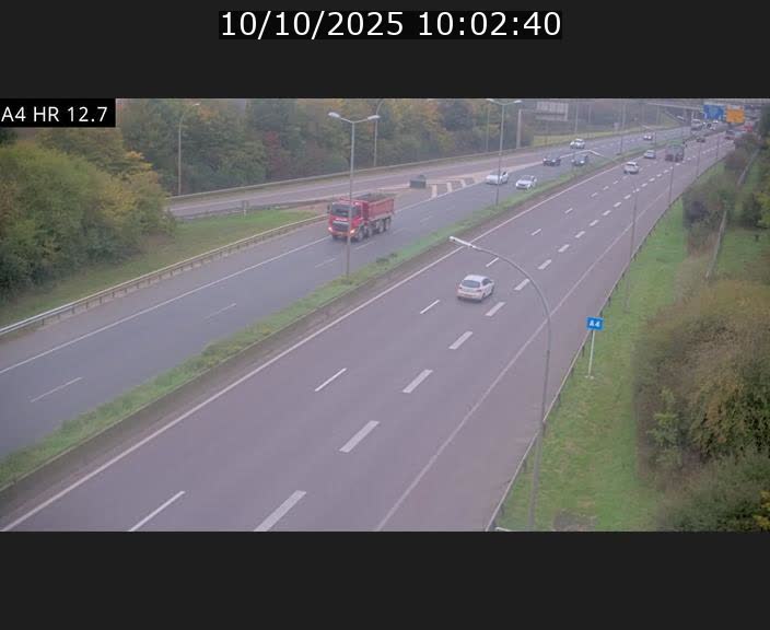 <h2>Traffic live webcam Luxembourg Esch sur Alzette - A4 - BK 12.7 - direction Esch-Belval</h2>