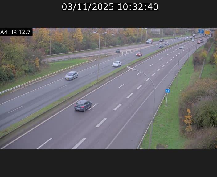 <h2>Traffic live webcam Luxembourg Esch sur Alzette - A4 - BK 12.7 - direction Esch-Belval</h2>