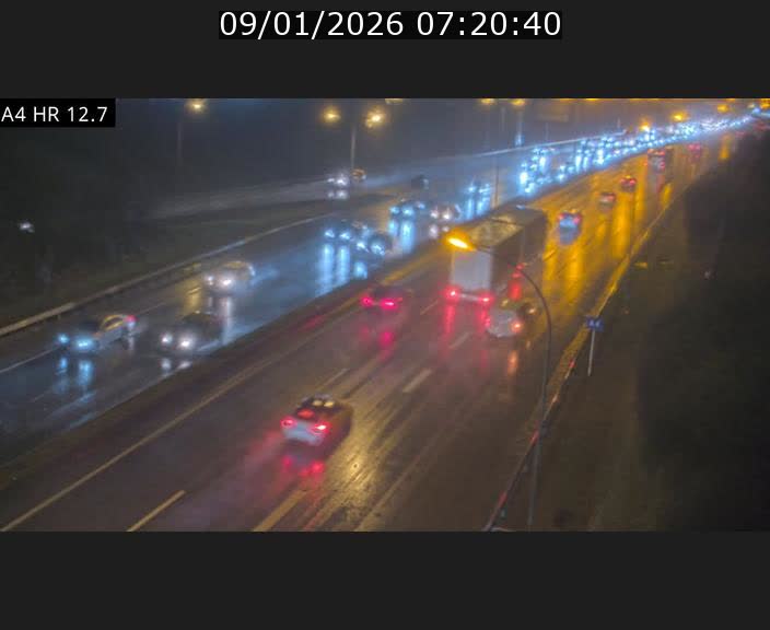 <h2>Traffic live webcam Luxembourg Esch sur Alzette - A4 - BK 12.7 - direction Esch-Belval</h2>