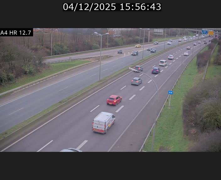 <h2>Traffic live webcam Luxembourg Esch sur Alzette - A4 - BK 12.7 - direction Esch-Belval</h2>