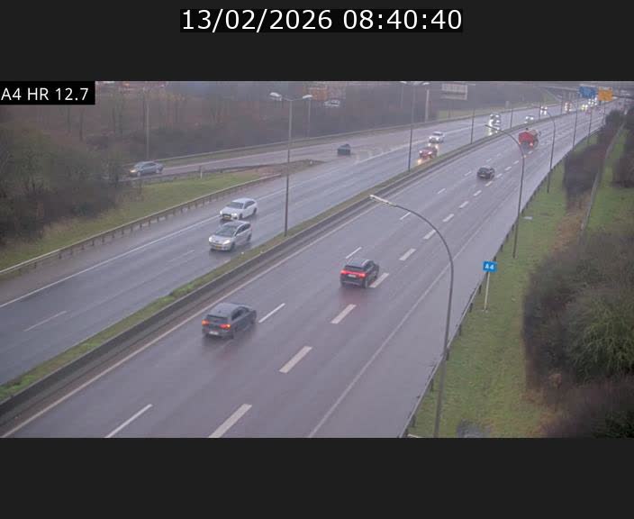 <h2>Traffic live webcam Luxembourg Esch sur Alzette - A4 - BK 12.7 - direction Esch-Belval</h2>