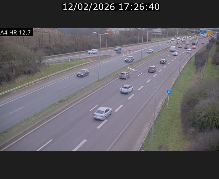 <h2>Traffic live webcam Luxembourg Esch sur Alzette - A4 - BK 12.7 - direction Esch-Belval</h2>