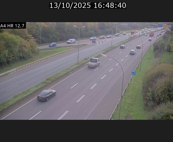 <h2>Traffic live webcam Luxembourg Esch sur Alzette - A4 - BK 12.7 - direction Esch-Belval</h2>