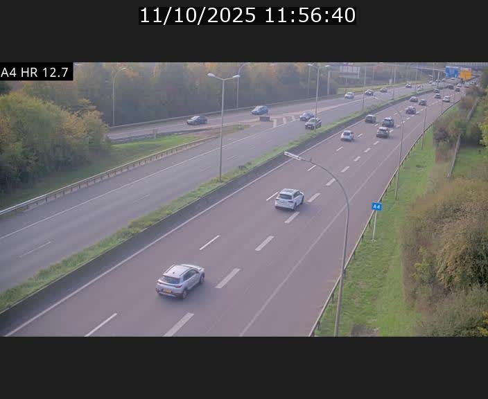<h2>Traffic live webcam Luxembourg Esch sur Alzette - A4 - BK 12.7 - direction Esch-Belval</h2>
