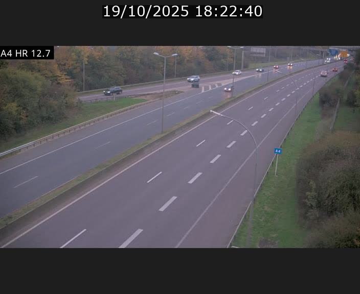 <h2>Traffic live webcam Luxembourg Esch sur Alzette - A4 - BK 12.7 - direction Esch-Belval</h2>