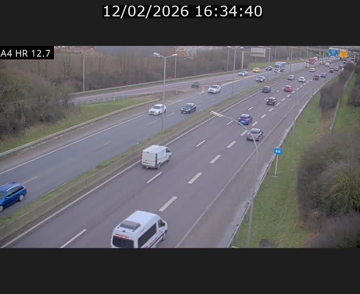 <h2>Traffic live webcam Luxembourg Esch sur Alzette - A4 - BK 12.7 - direction Esch-Belval</h2>