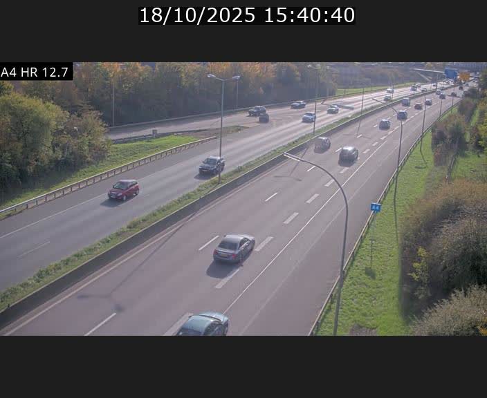 <h2>Traffic live webcam Luxembourg Esch sur Alzette - A4 - BK 12.7 - direction Esch-Belval</h2>