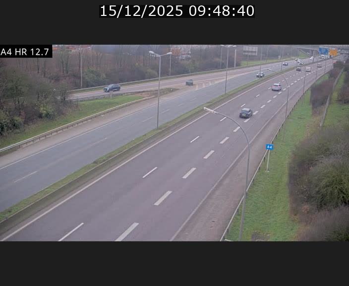 <h2>Traffic live webcam Luxembourg Esch sur Alzette - A4 - BK 12.7 - direction Esch-Belval</h2>