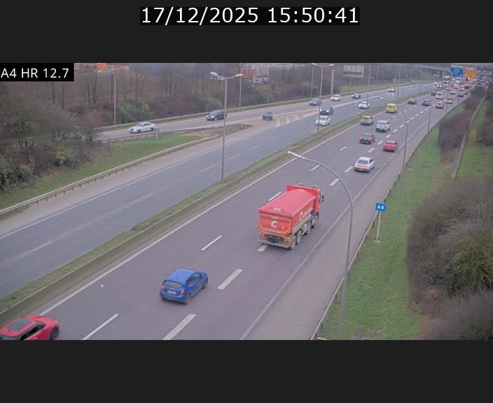 <h2>Traffic live webcam Luxembourg Esch sur Alzette - A4 - BK 12.7 - direction Esch-Belval</h2>