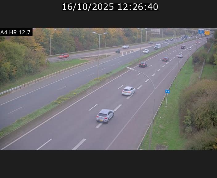 <h2>Traffic live webcam Luxembourg Esch sur Alzette - A4 - BK 12.7 - direction Esch-Belval</h2>