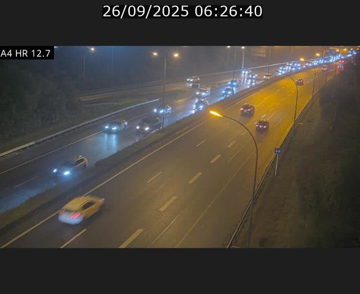 <h2>Traffic live webcam Luxembourg Esch sur Alzette - A4 - BK 12.7 - direction Esch-Belval</h2>
