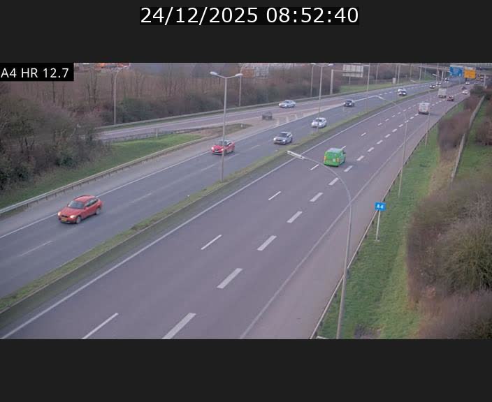 <h2>Traffic live webcam Luxembourg Esch sur Alzette - A4 - BK 12.7 - direction Esch-Belval</h2>