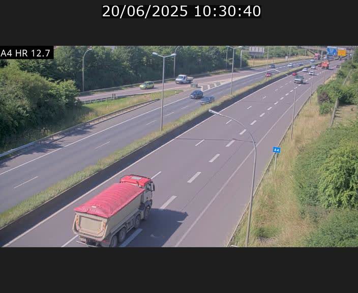 <h2>Traffic live webcam Luxembourg Esch sur Alzette - A4 - BK 12.7 - direction Esch-Belval</h2>