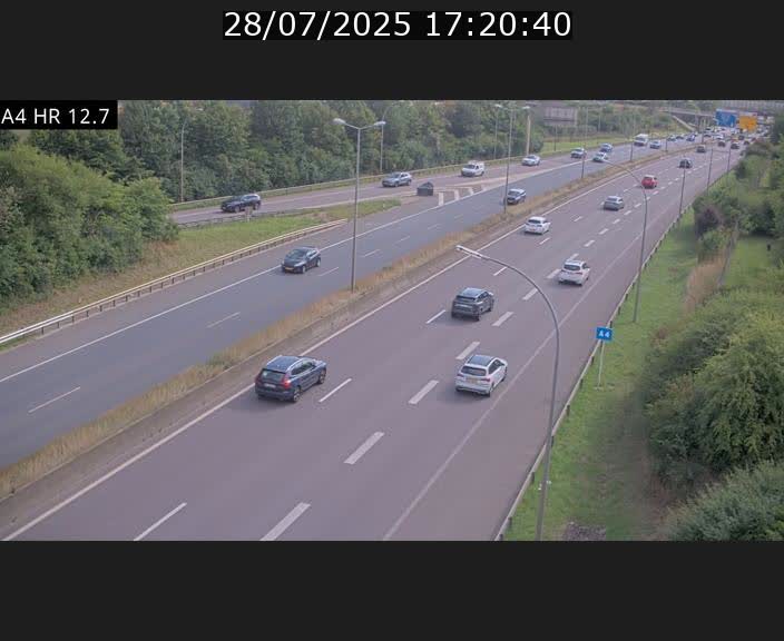 <h2>Traffic live webcam Luxembourg Esch sur Alzette - A4 - BK 12.7 - direction Esch-Belval</h2>