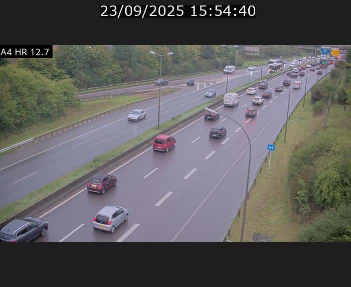 <h2>Traffic live webcam Luxembourg Esch sur Alzette - A4 - BK 12.7 - direction Esch-Belval</h2>