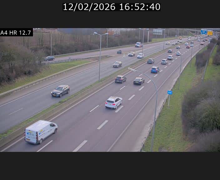 <h2>Traffic live webcam Luxembourg Esch sur Alzette - A4 - BK 12.7 - direction Esch-Belval</h2>