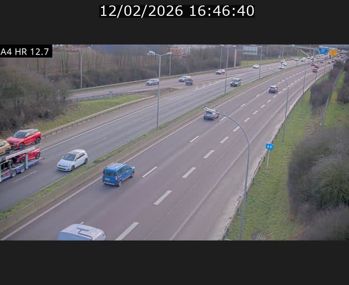 <h2>Traffic live webcam Luxembourg Esch sur Alzette - A4 - BK 12.7 - direction Esch-Belval</h2>