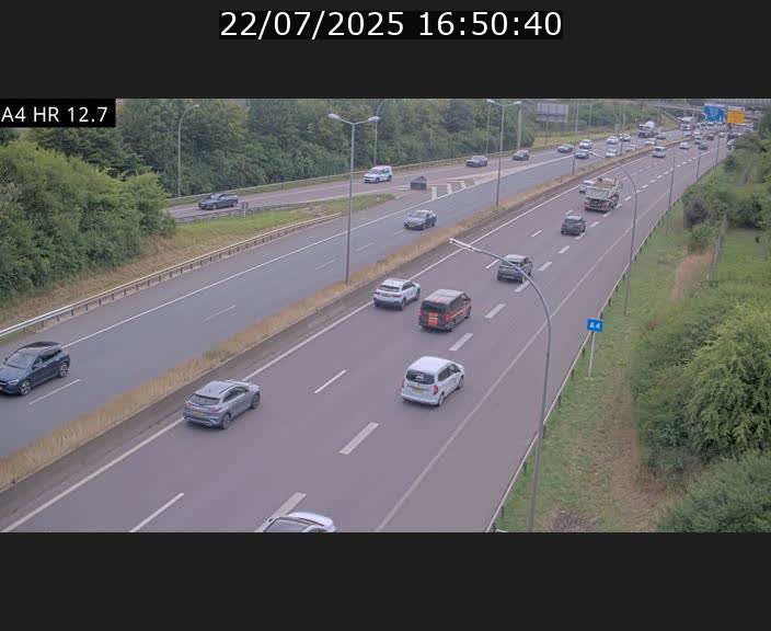 <h2>Traffic live webcam Luxembourg Esch sur Alzette - A4 - BK 12.7 - direction Esch-Belval</h2>