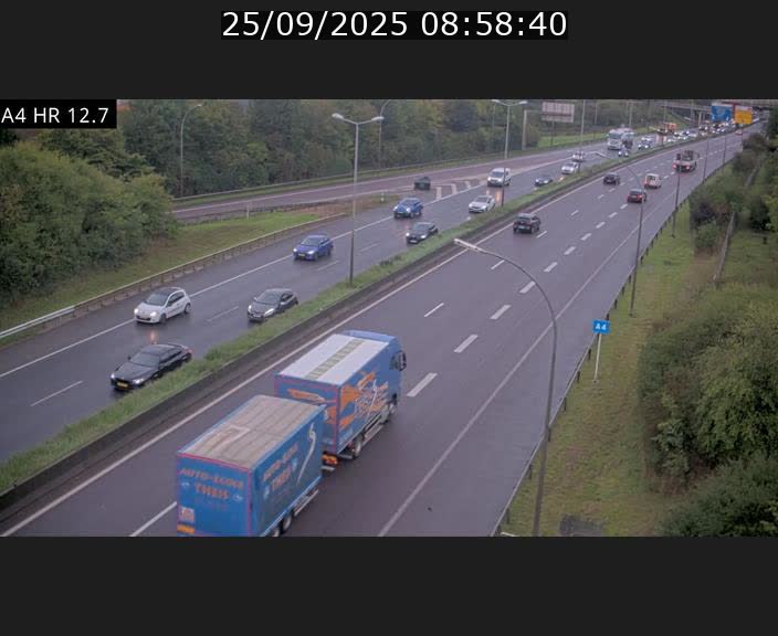 <h2>Traffic live webcam Luxembourg Esch sur Alzette - A4 - BK 12.7 - direction Esch-Belval</h2>