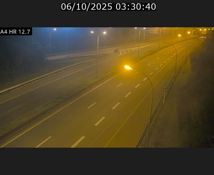 Traffic live webcam Luxembourg Esch sur Alzette - A4 - BK 12.7 - direction Esch-Belval