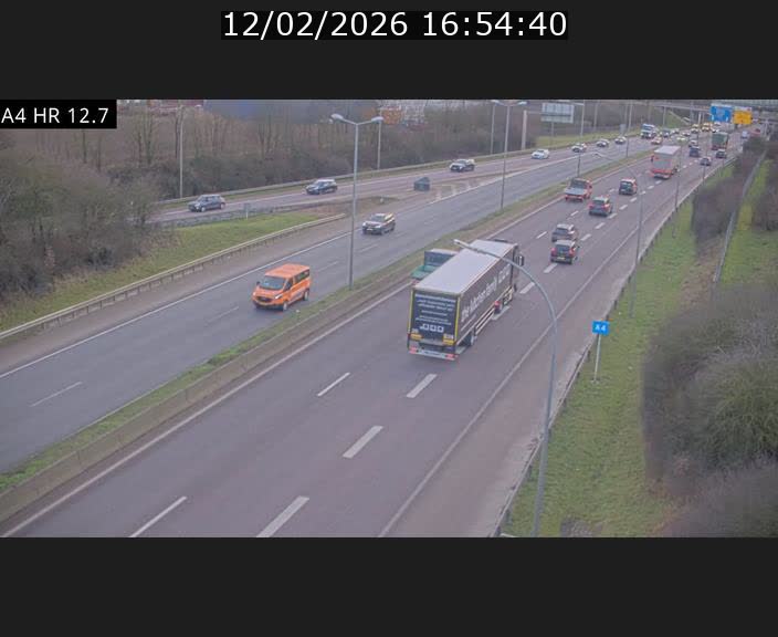 <h2>Traffic live webcam Luxembourg Esch sur Alzette - A4 - BK 12.7 - direction Esch-Belval</h2>