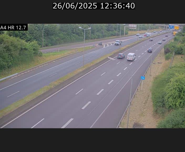 <h2>Traffic live webcam Luxembourg Esch sur Alzette - A4 - BK 12.7 - direction Esch-Belval</h2>