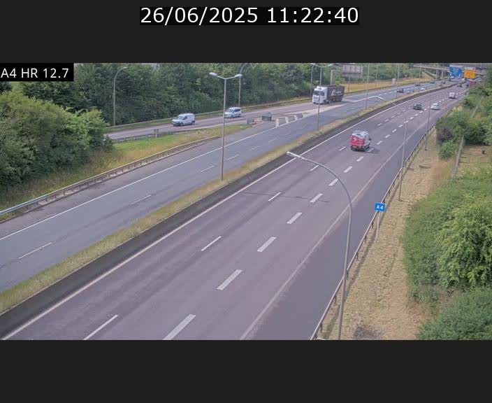 <h2>Traffic live webcam Luxembourg Esch sur Alzette - A4 - BK 12.7 - direction Esch-Belval</h2>