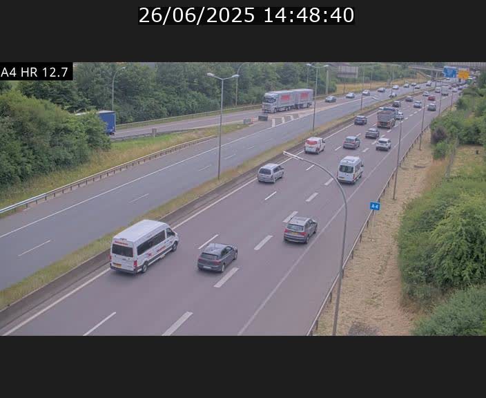 <h2>Traffic live webcam Luxembourg Esch sur Alzette - A4 - BK 12.7 - direction Esch-Belval</h2>