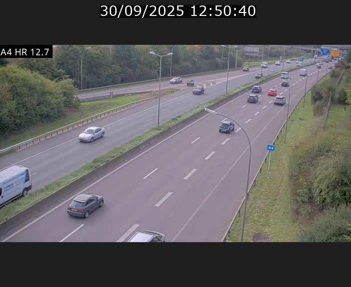 <h2>Traffic live webcam Luxembourg Esch sur Alzette - A4 - BK 12.7 - direction Esch-Belval</h2>