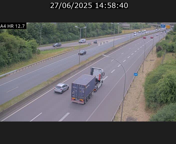 <h2>Traffic live webcam Luxembourg Esch sur Alzette - A4 - BK 12.7 - direction Esch-Belval</h2>