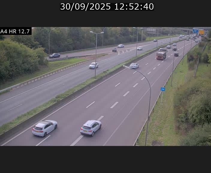 <h2>Traffic live webcam Luxembourg Esch sur Alzette - A4 - BK 12.7 - direction Esch-Belval</h2>