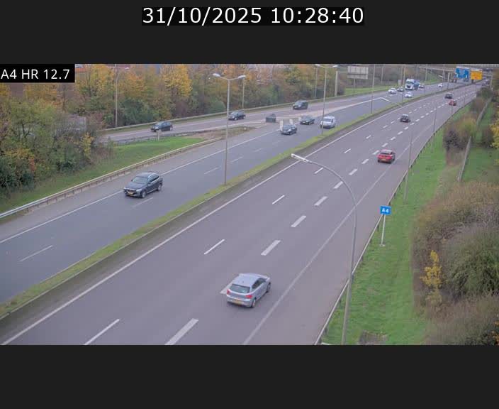 <h2>Traffic live webcam Luxembourg Esch sur Alzette - A4 - BK 12.7 - direction Esch-Belval</h2>