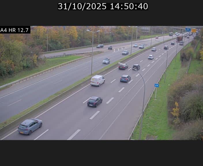 <h2>Traffic live webcam Luxembourg Esch sur Alzette - A4 - BK 12.7 - direction Esch-Belval</h2>