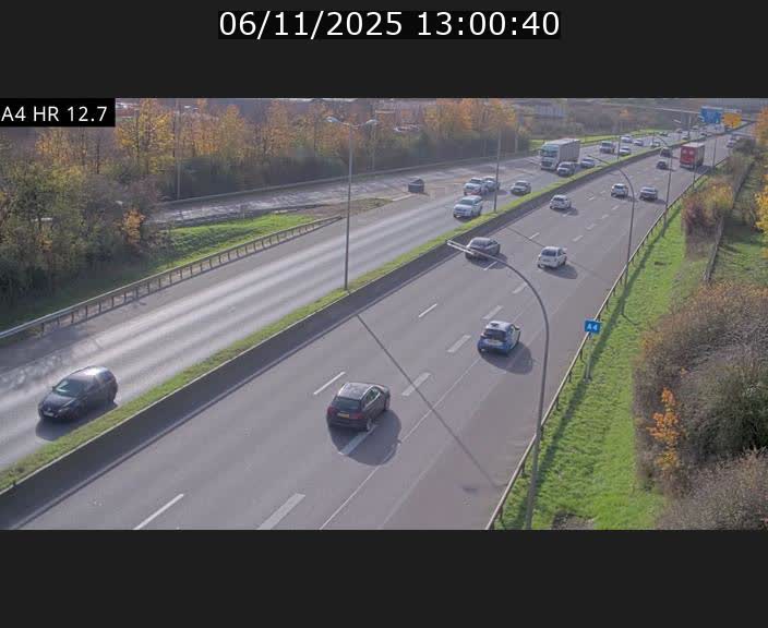 <h2>Traffic live webcam Luxembourg Esch sur Alzette - A4 - BK 12.7 - direction Esch-Belval</h2>