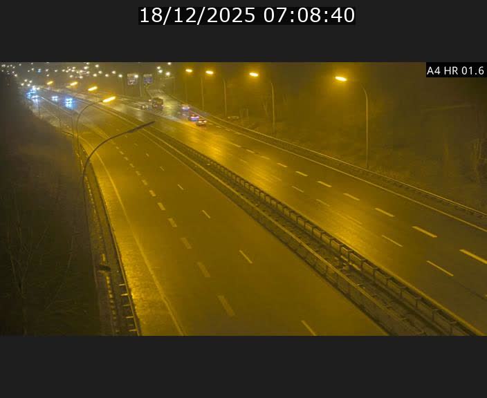 Info Trafic Luxembourg A4 - BK 1.6 - Croix de Cessange (direction Esch)