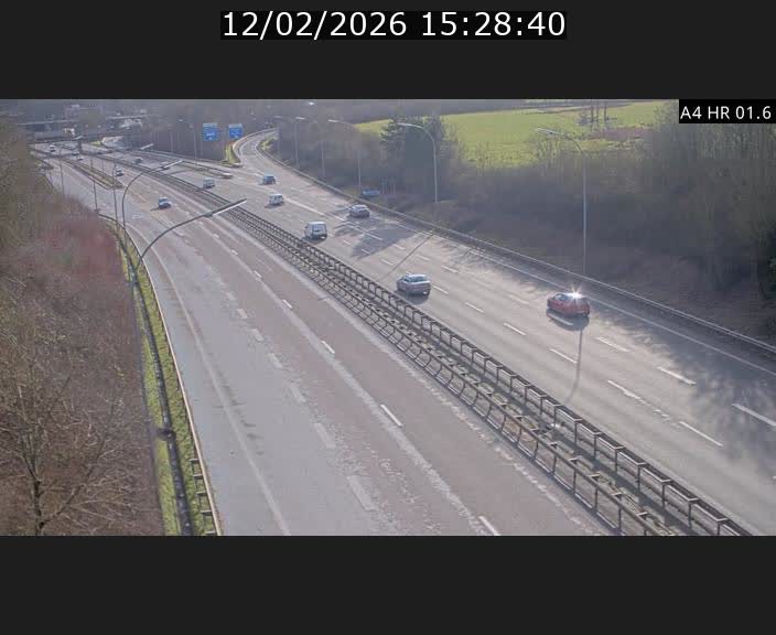 Info Trafic Luxembourg A4 - BK 1.6 - Croix de Cessange (direction Esch)