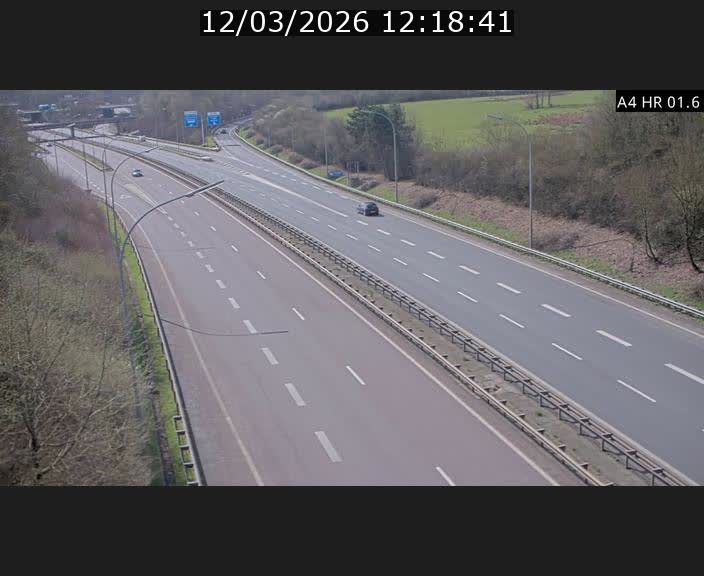 Info Trafic Luxembourg A4 - BK 1.6 - Croix de Cessange (direction Esch)