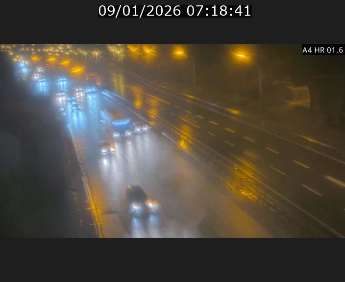 Info Trafic Luxembourg A4 - BK 1.6 - Croix de Cessange (direction Esch)