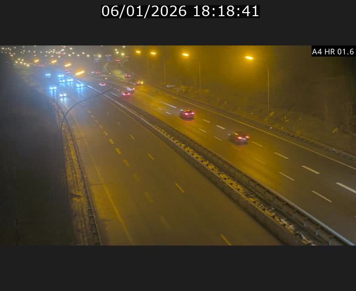 Info Trafic Luxembourg A4 - BK 1.6 - Croix de Cessange (direction Esch)