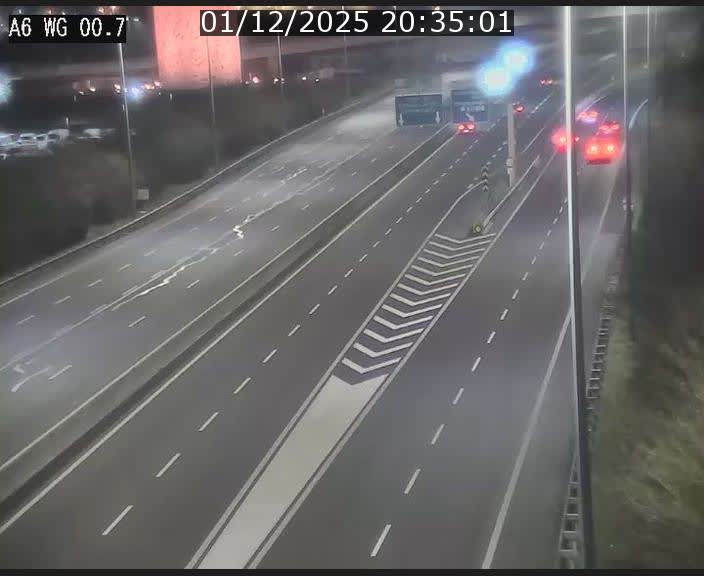 <h2>Traffic live webcam Luxembourg Croix de Cessange - A6 - BK 0.7 - direction A3 France</h2>