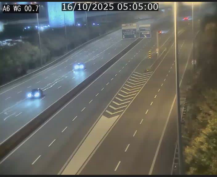 <h2>Traffic live webcam Luxembourg Croix de Cessange - A6 - BK 0.7 - direction A3 France</h2>